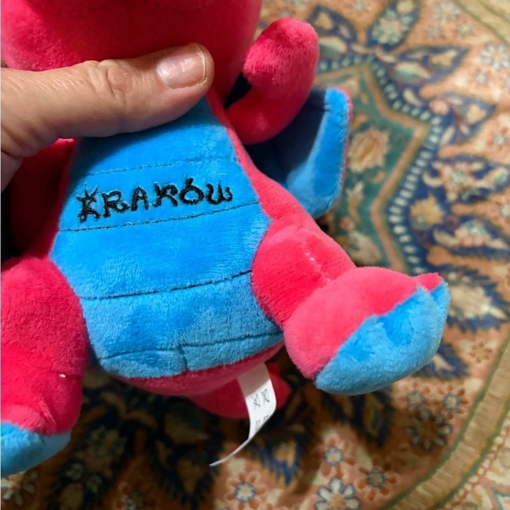 New with tags keepsake of Poland. Pink and Blue Wawel Dragon Plush Toy. - Picture 2 of 7